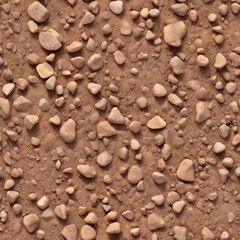 Seamless Dirt with Rocks Texture