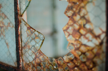 broken glass window