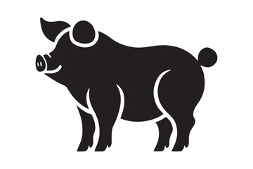 Pig Vector Silhouette