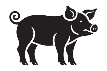 Pig Vector Silhouette