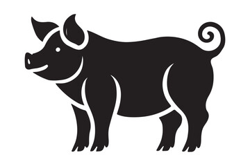Pig Vector Silhouette