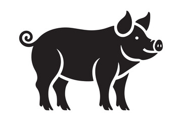 Pig Vector Silhouette