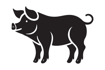 Pig Vector Silhouette