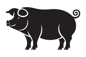 Pig Vector Silhouette