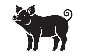 Pig Vector Silhouette