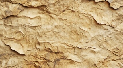 Texture of crumpled, aged paper