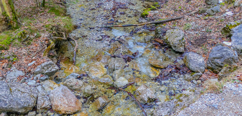 Bach Fluss Berge Gebirge