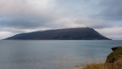 Scenery of Arctic Norway in late autumn