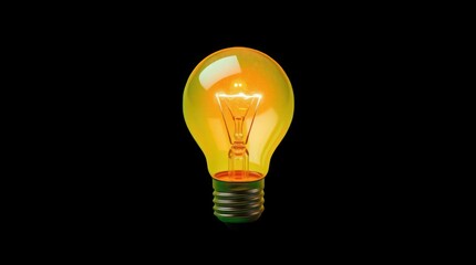 light bulb on transparent background, PNG 