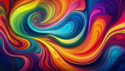 multicoloured bands swirls pattern creating a psychedelic marbled rainbow effect psychedelic multicoloured bands swirls