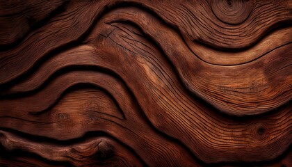wavy old wooden brown background vintage premium wood texture closeup view antique brown wall surface