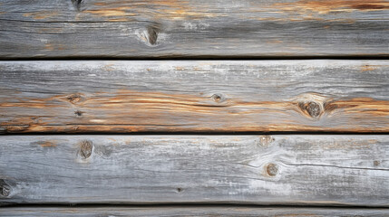 Naklejka premium Reclaimed Wood Plank Texture with Mixed Tones of Brown and Gray, Natural Imperfections, and Subtle Nail Marks for Eco-Friendly Rustic Appeal