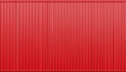vector red metal roof siding warehouse metal wall texture sea cargo container wall top view iron waves panel front side industrial construction zinc materials pattern corrugated board fence