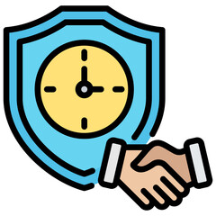 Commitment Outline Color Icon