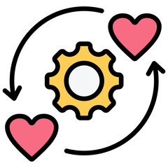 Reciprocity Outline Color Icon