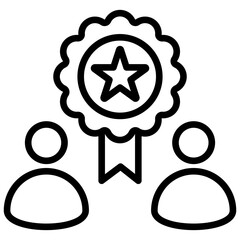 Commitment To Success Outline Icon