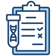 Dna Testing Blue Icon