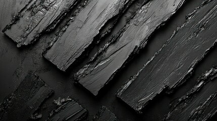 Black eyeshadow swatches, textured, dark background, cosmetic design