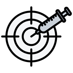 Precision Medicine Outline Color Icon