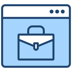 Digital Workspace Blue Icon