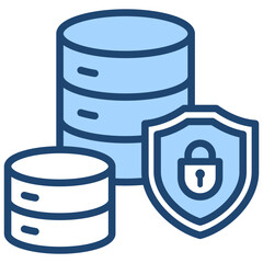 Data Security Blue Icon