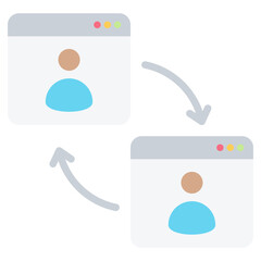 Collaboration Platform Flat Icon