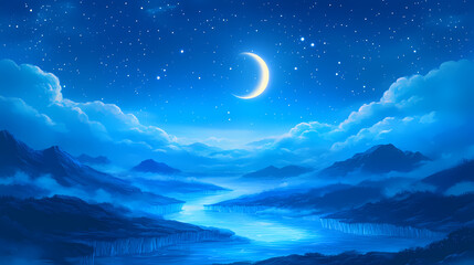 Fototapeta premium serene ethereal landscape