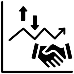 Collaborative Workflow Glyph Icon