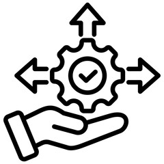 Shared Responsibility Outline Icon