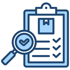 Quality Control Blue Icon