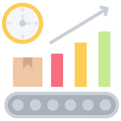 Lean Manufacturing Flat Icon