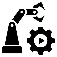 Robotics Glyph Icon