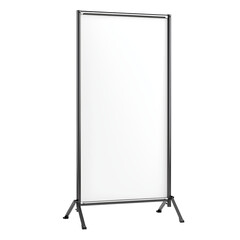 Blank Display Board on Stand for Presentations Isolated on transparent background