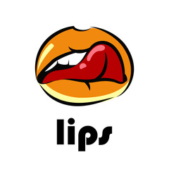 illustration of a lips sexy 