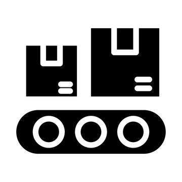 conveyor rell Glyph Icon