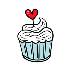 cake isolated on white background