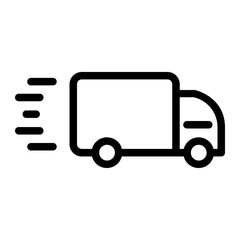 Car delivery Line Icon