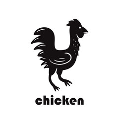 rooster isolated on white background