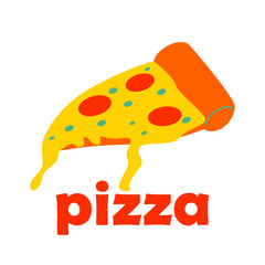 illustration of pizza design vecotr