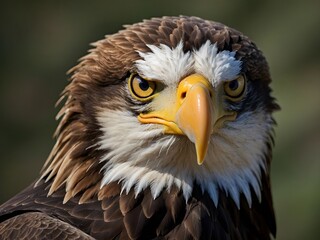 Obraz premium extreme close-up photograph of an eagle's head