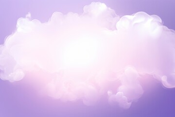 Beautiful baby violet cloud in evening