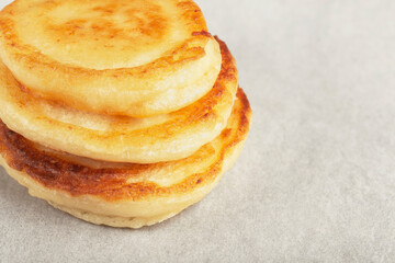 delicious and mouth-watering round pancakes