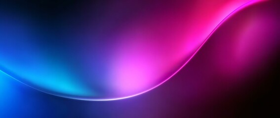 Dark purple pink blue color gradient background blurred neon color flow grainy texture effect futuristic banner design