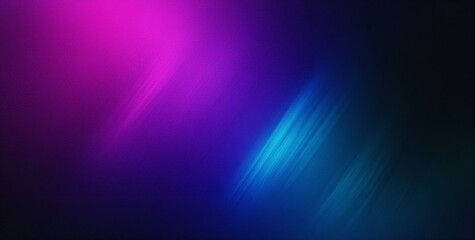 Fototapeta premium Blue black abstract gradient background grain texture effect dark vibrant color flow wave copy space
