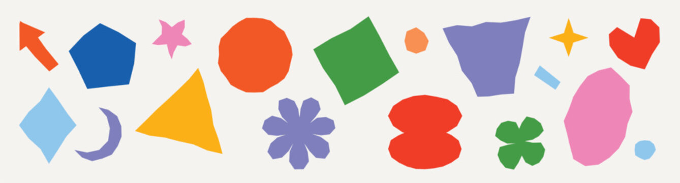 Paper cut-out shapes