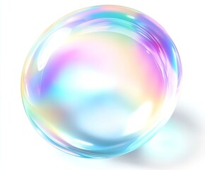 Obraz premium Iridescent bubble 3d render
