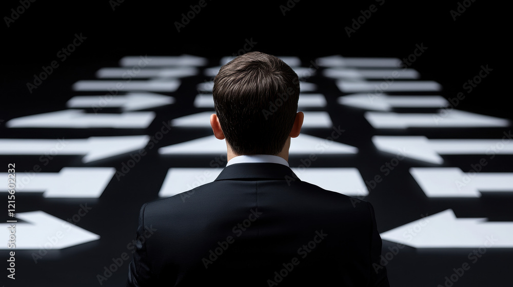 Poster countless, a detailed image illustrating the impact of having numerous options on decision-making in