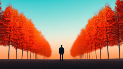 Countless, A digital artwork depicting a narrative of personal growth and discovery, showcasing a character's journey to self-awareness and understanding.