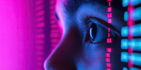 Human Eye and Numerical Data Display