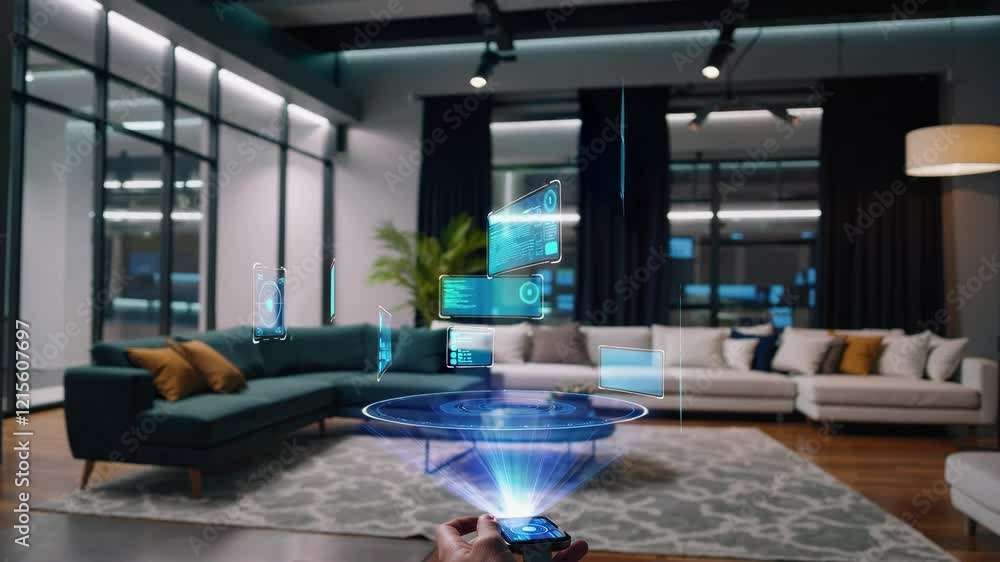 Aufkleber imagine a wearable device that projects a virtual workspace anywhere, show it in action